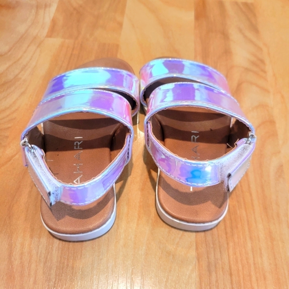 Tahari Iridescent Multicolor Sandals Baby Girl Size 5 - Picture 4 of 11